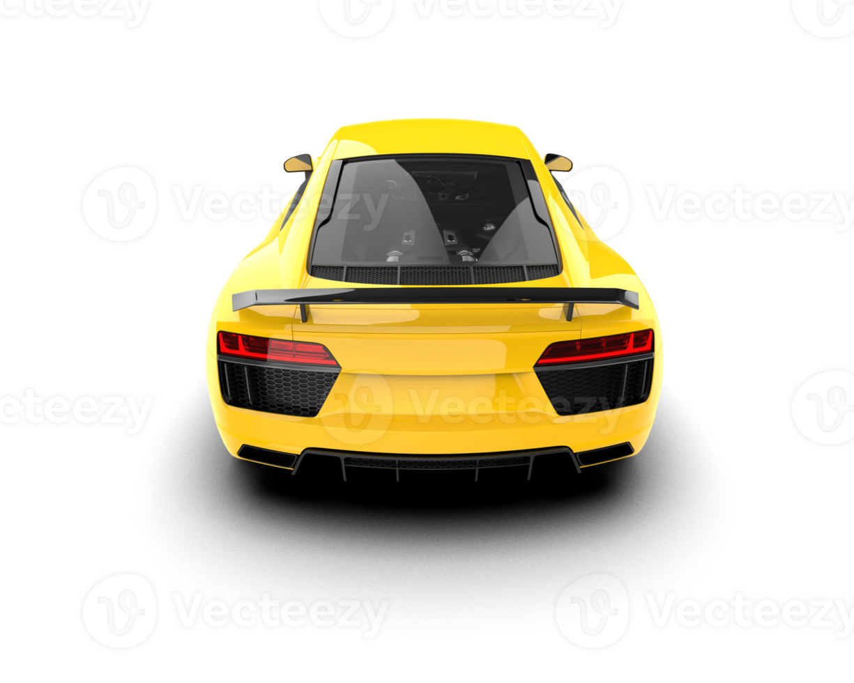 Realistic sport car isolated on background. 3d rendering - illustration png