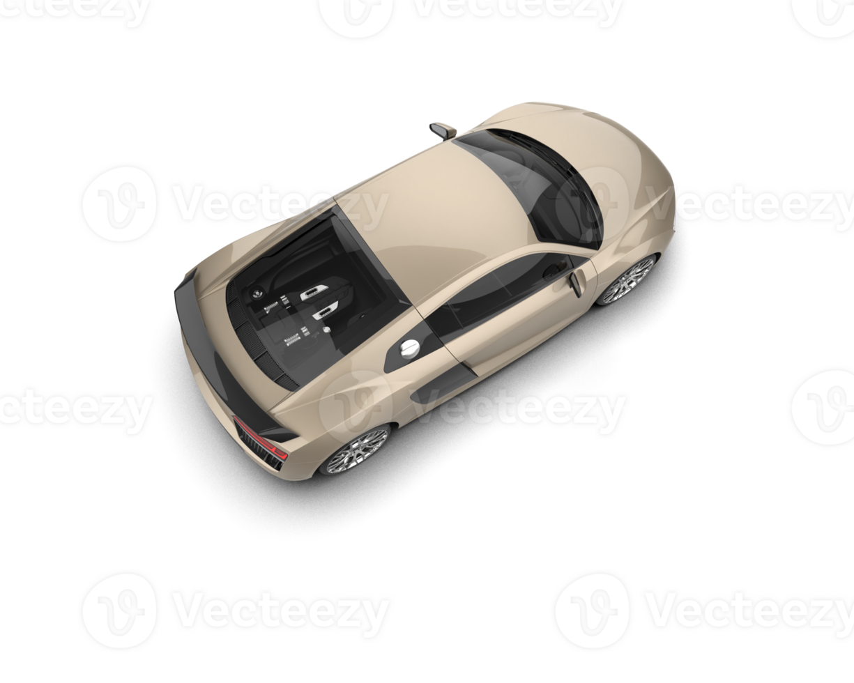 Realistic sport car isolated on background. 3d rendering - illustration png