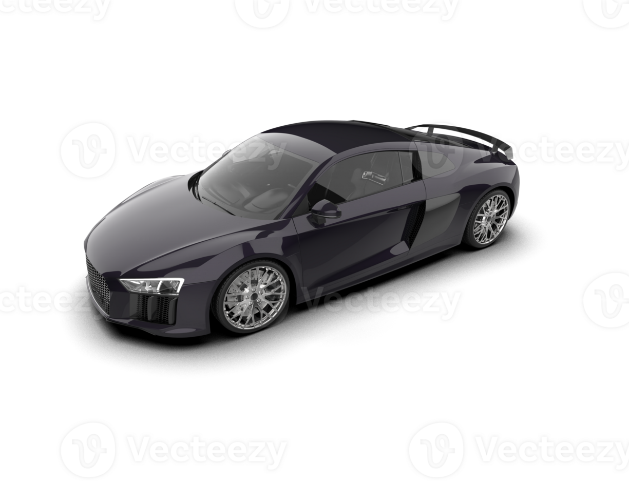 Realistic sport car isolated on background. 3d rendering - illustration png