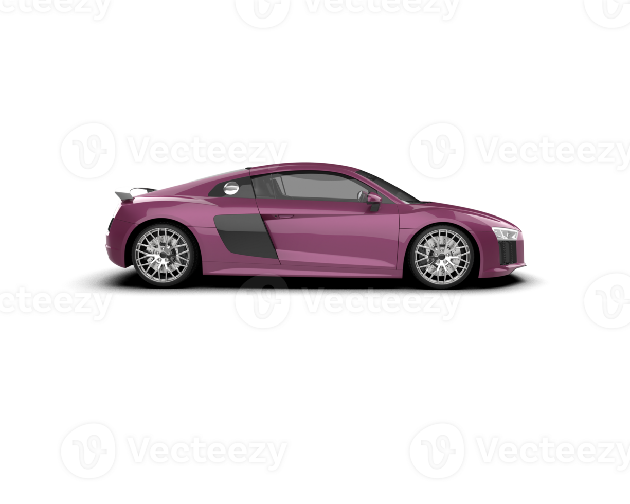 Realistic sport car isolated on background. 3d rendering - illustration png