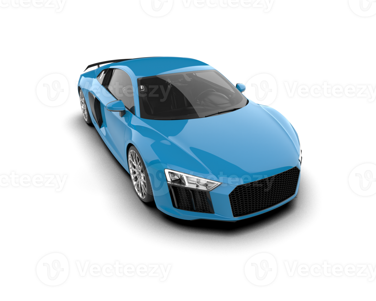 Realistic sport car isolated on background. 3d rendering - illustration png