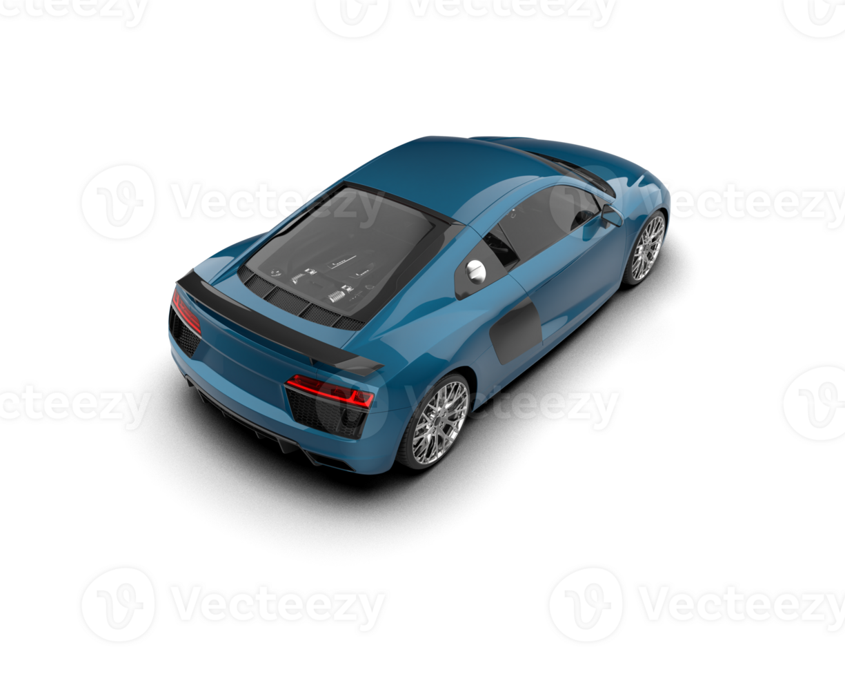 Realistic sport car isolated on background. 3d rendering - illustration png