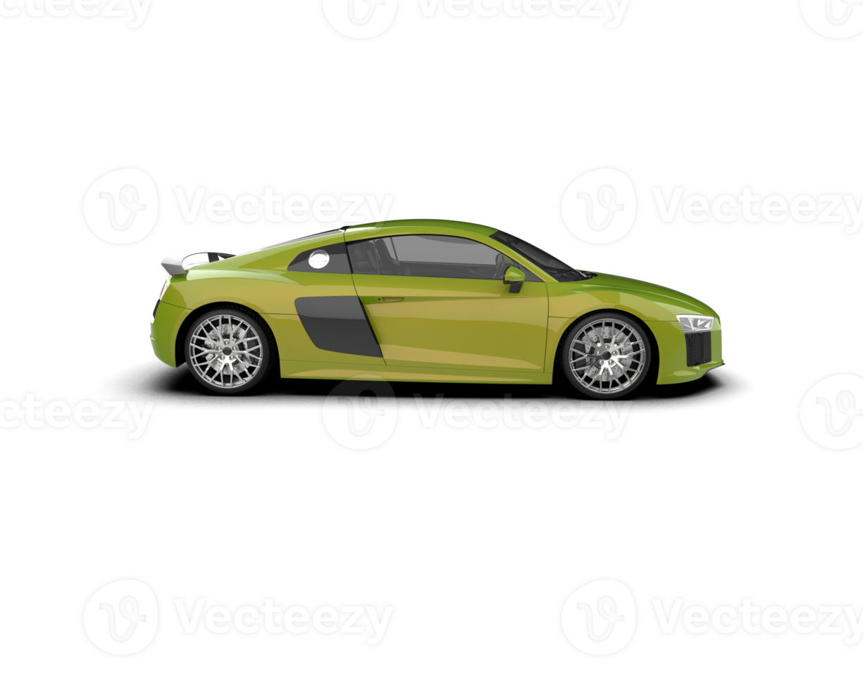 Realistic sport car isolated on background. 3d rendering - illustration png