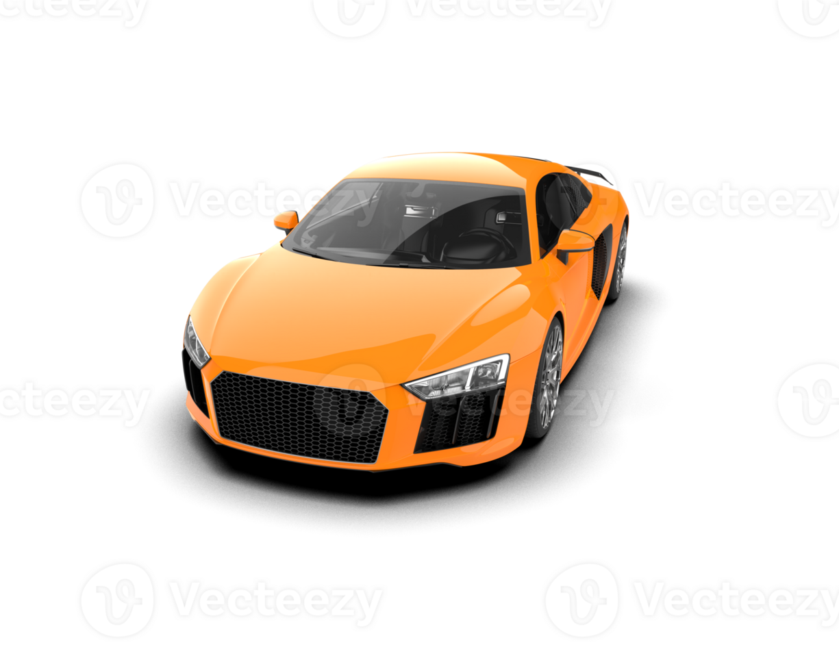 Realistic sport car isolated on background. 3d rendering - illustration png