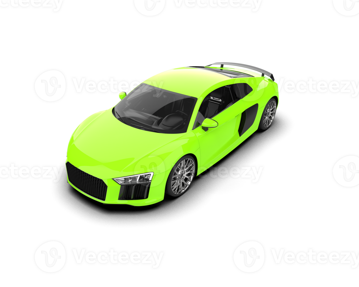 Realistic sport car isolated on background. 3d rendering - illustration png