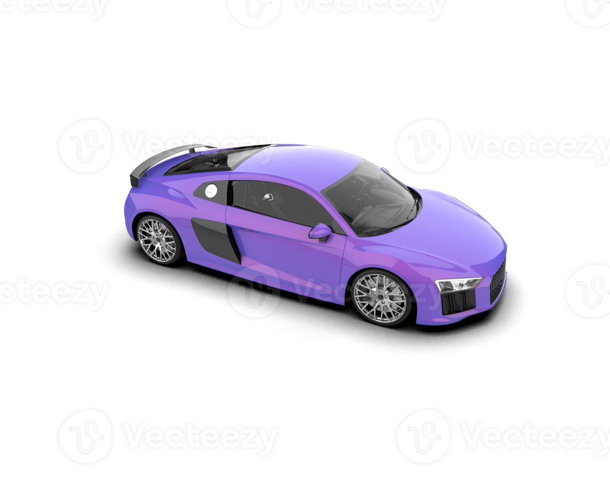 Realistic sport car isolated on background. 3d rendering - illustration png