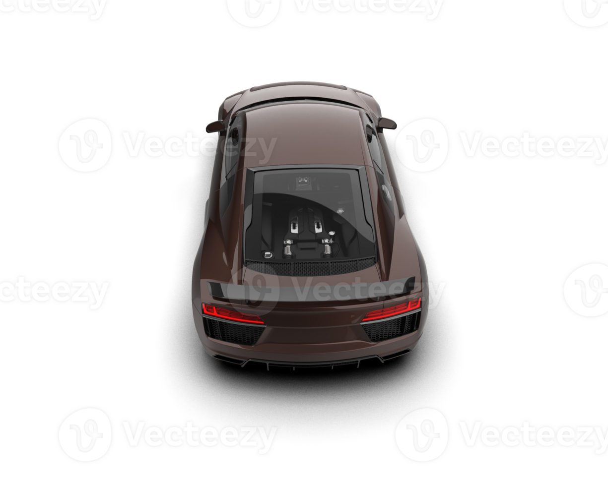 Realistic sport car isolated on background. 3d rendering - illustration png
