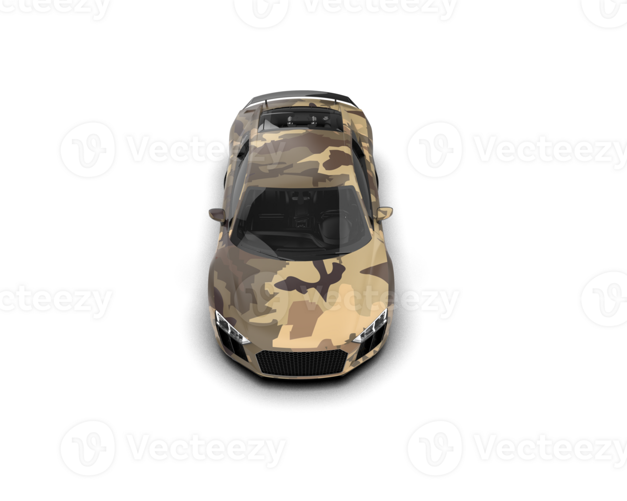 Realistic sport car isolated on background. 3d rendering - illustration png