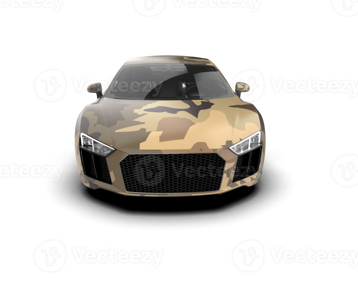 Realistic sport car isolated on background. 3d rendering - illustration png