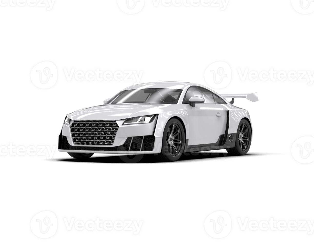 Realistic sport car isolated on background. 3d rendering - illustration png