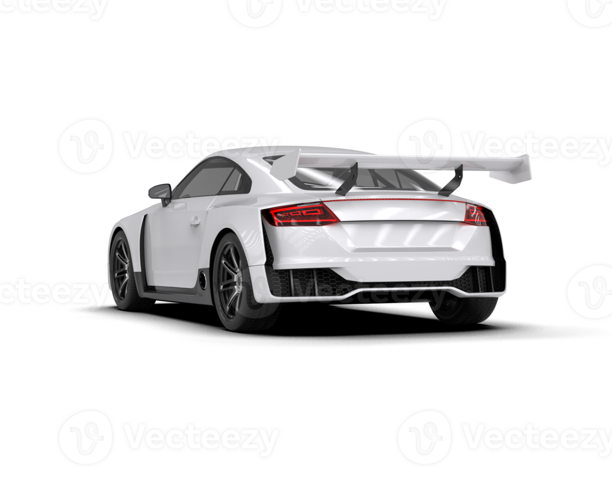 Realistic sport car isolated on background. 3d rendering - illustration png