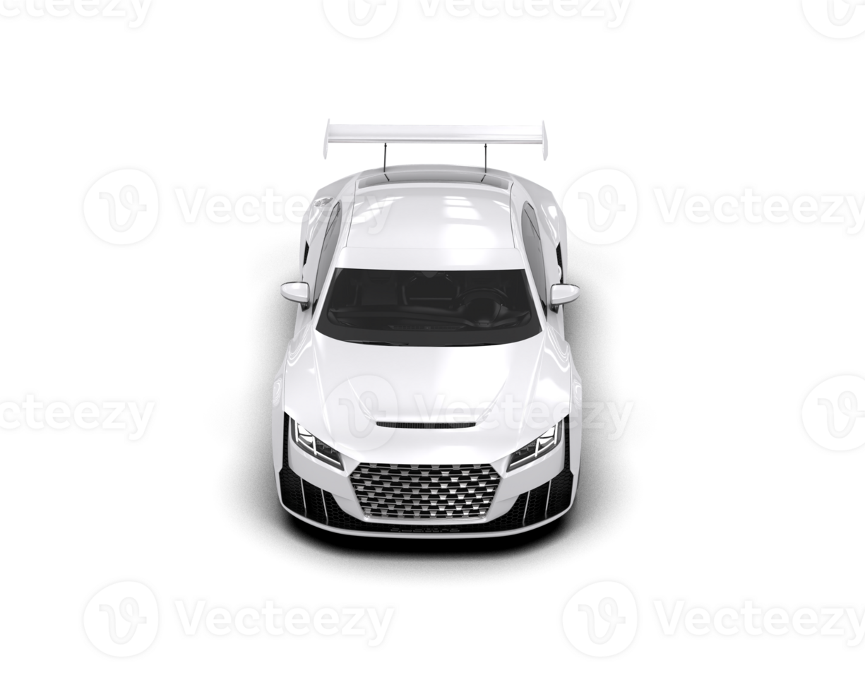 Realistic sport car isolated on background. 3d rendering - illustration png