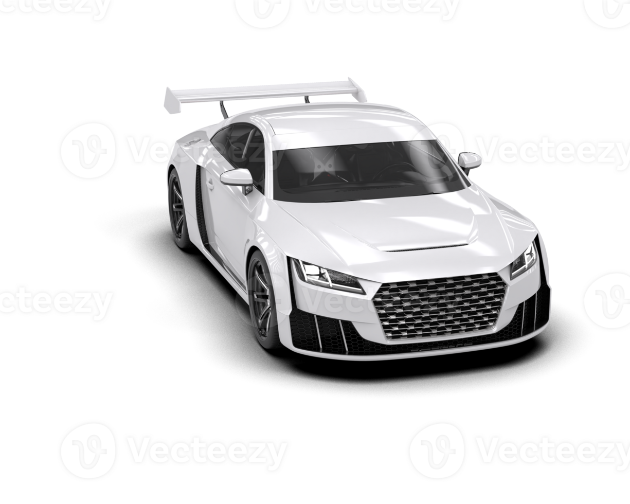 Realistic sport car isolated on background. 3d rendering - illustration png