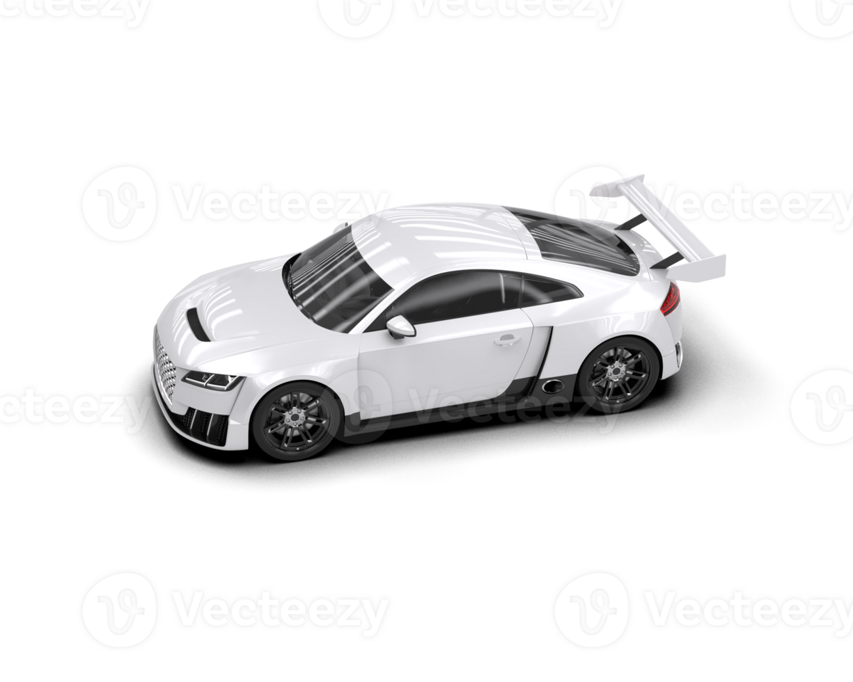 Realistic sport car isolated on background. 3d rendering - illustration png