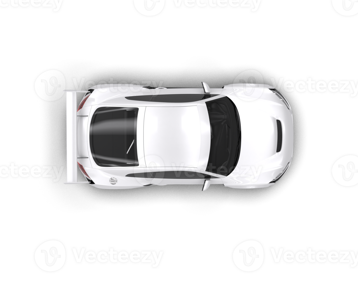 Realistic sport car isolated on background. 3d rendering - illustration png