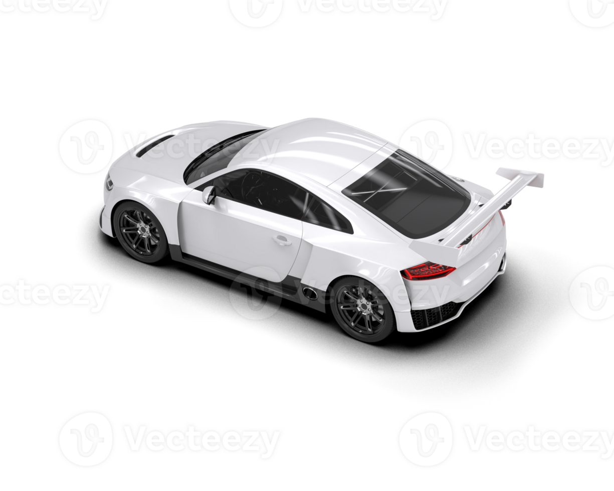 Realistic sport car isolated on background. 3d rendering - illustration png