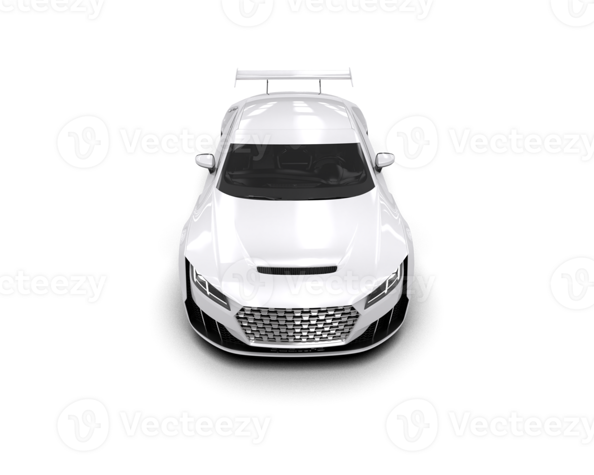 Realistic sport car isolated on background. 3d rendering - illustration png