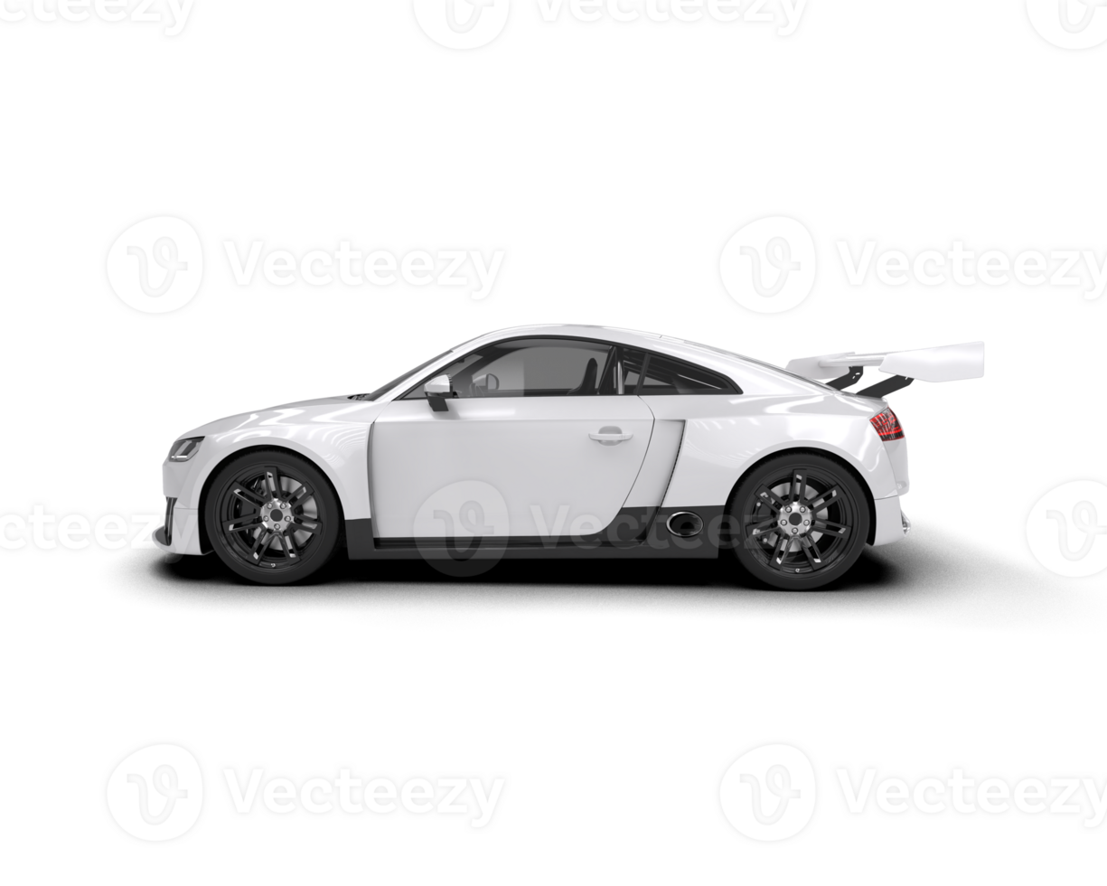 Realistic sport car isolated on background. 3d rendering - illustration png