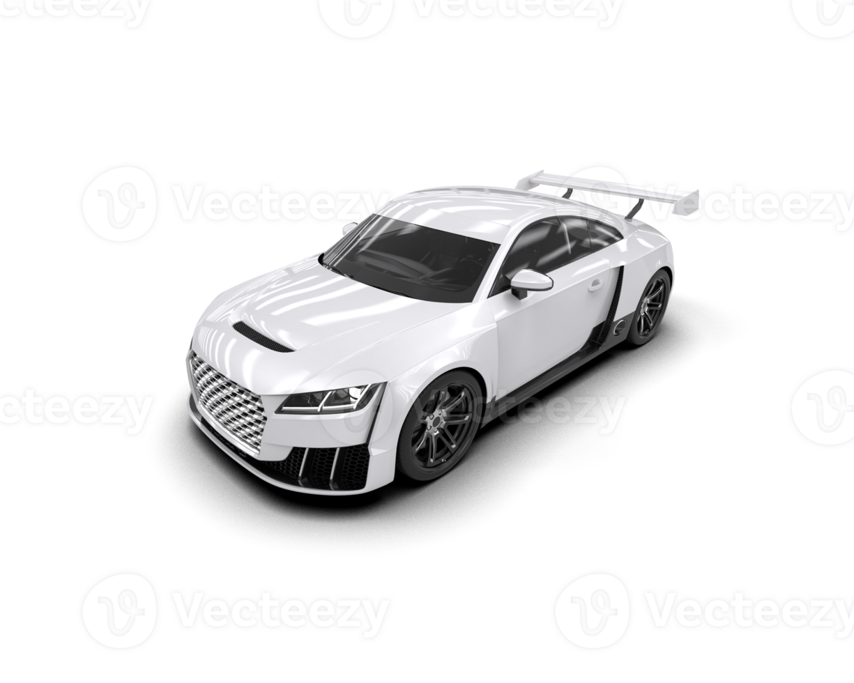 Realistic sport car isolated on background. 3d rendering - illustration png