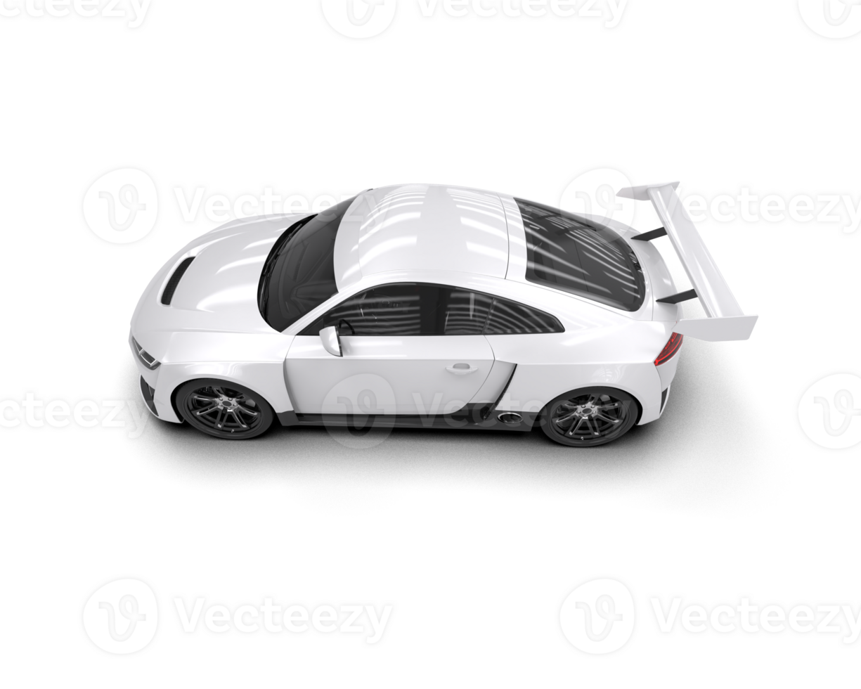 Realistic sport car isolated on background. 3d rendering - illustration png