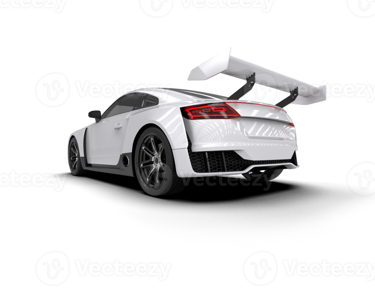 Realistic sport car isolated on background. 3d rendering - illustration png