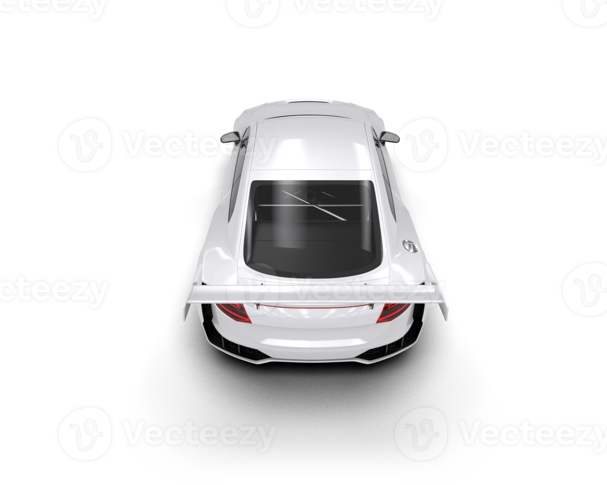 Realistic sport car isolated on background. 3d rendering - illustration png