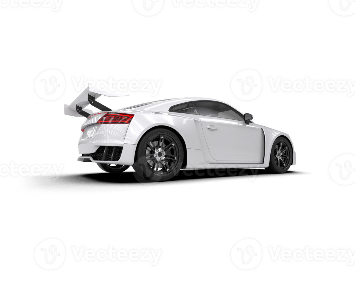 Realistic sport car isolated on background. 3d rendering - illustration png