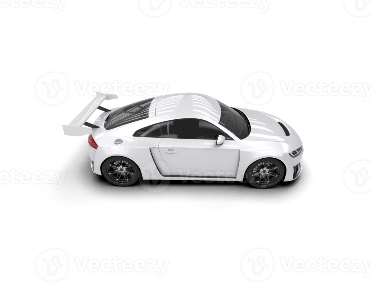 Realistic sport car isolated on background. 3d rendering - illustration png