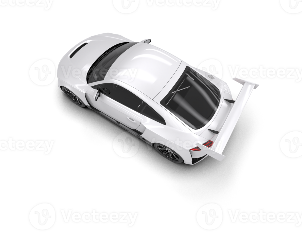 Realistic sport car isolated on background. 3d rendering - illustration png