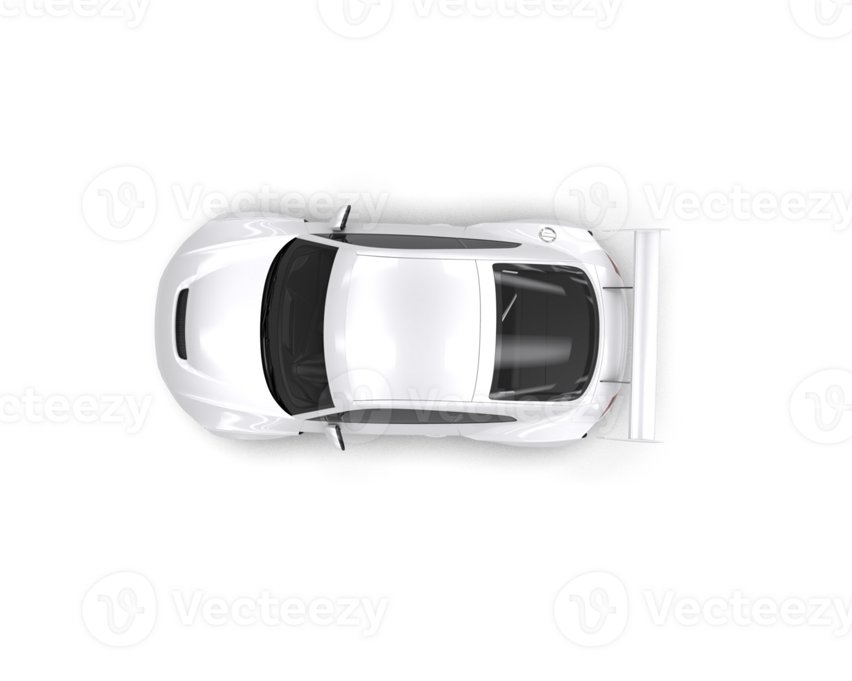 Realistic sport car isolated on background. 3d rendering - illustration png