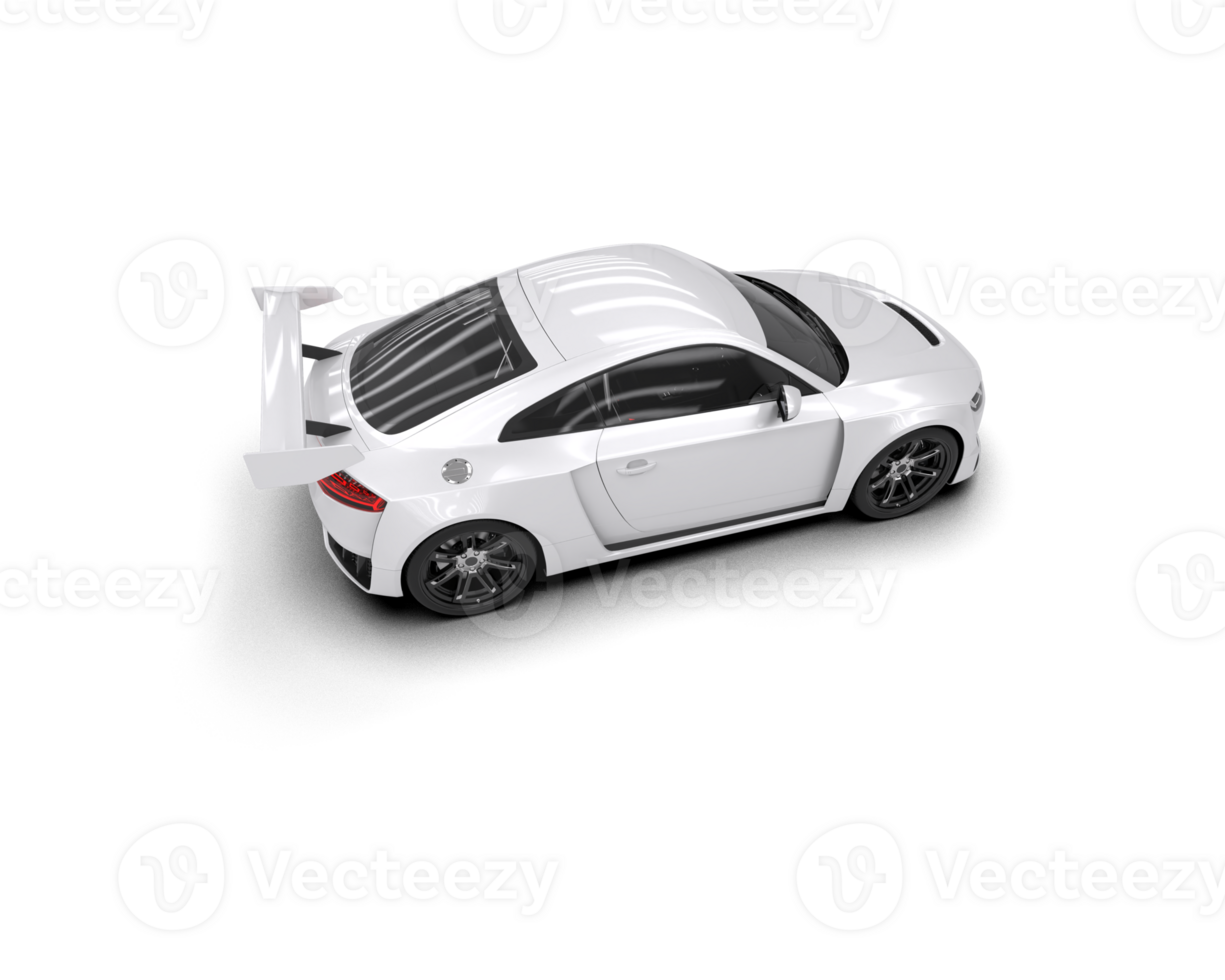 Realistic sport car isolated on background. 3d rendering - illustration png