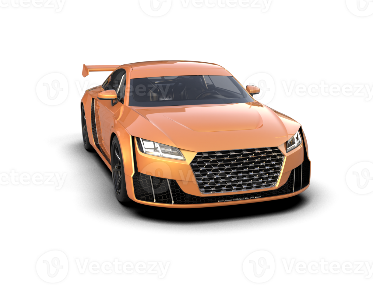 Realistic sport car isolated on background. 3d rendering - illustration png