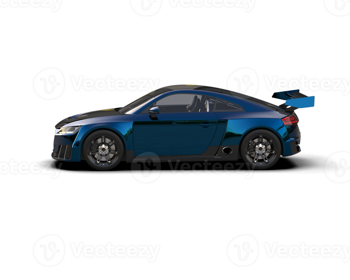 Realistic sport car isolated on background. 3d rendering - illustration png