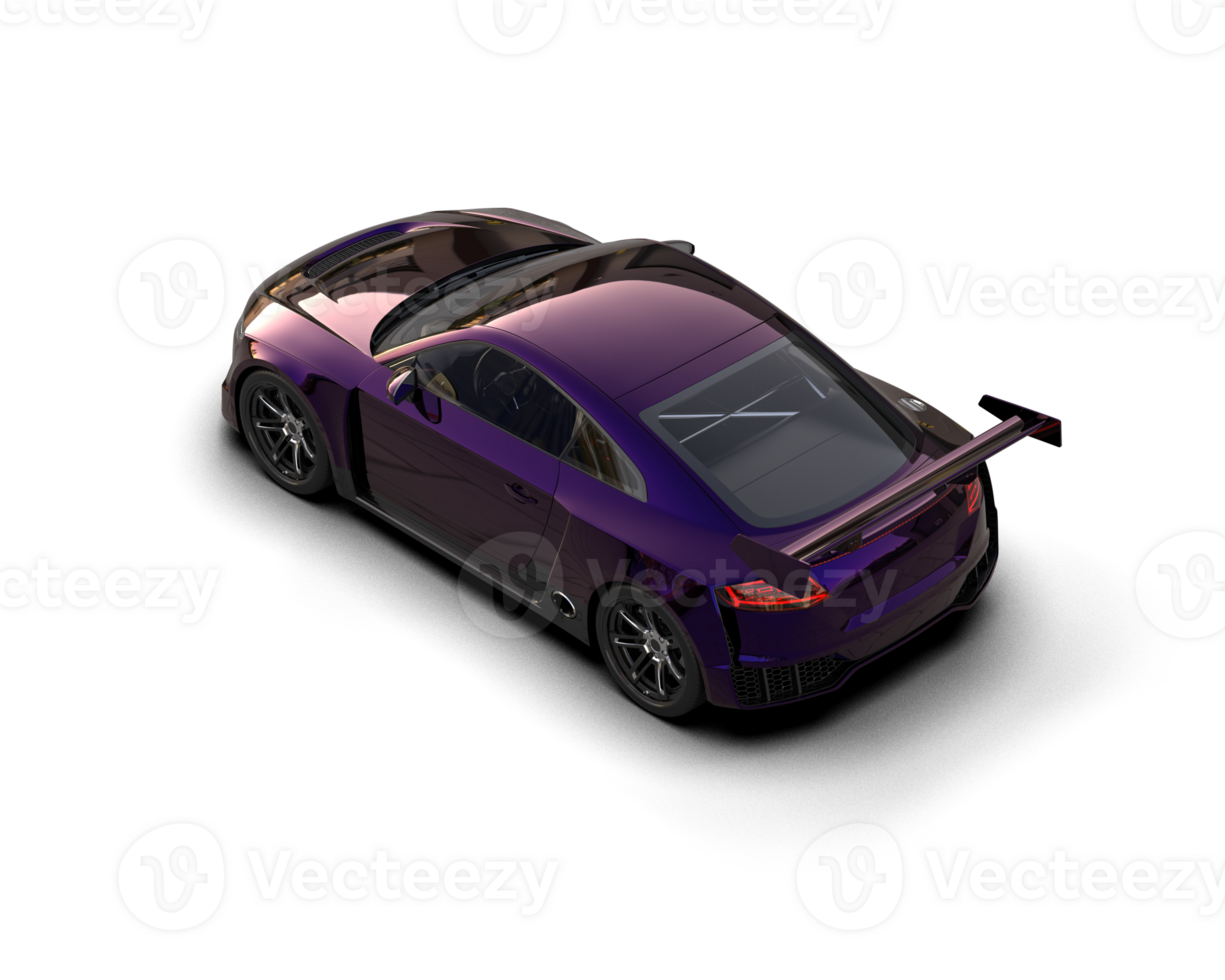 Realistic sport car isolated on background. 3d rendering - illustration png