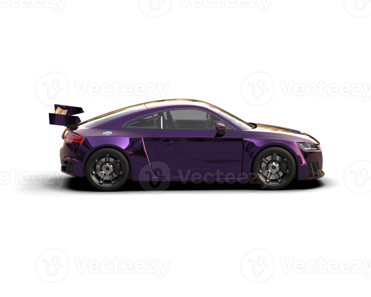 Realistic sport car isolated on background. 3d rendering - illustration png