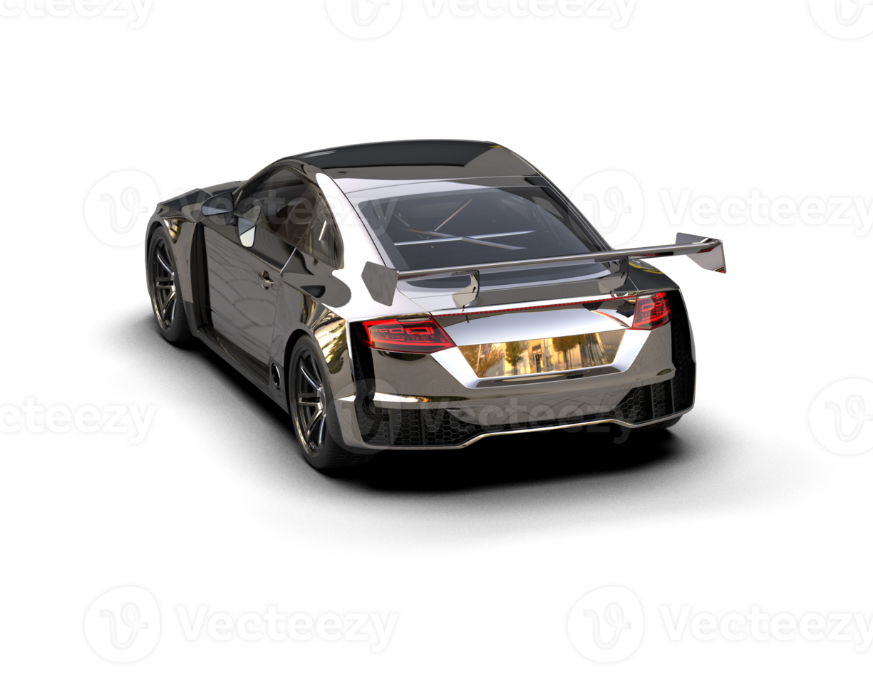 Realistic sport car isolated on background. 3d rendering - illustration png
