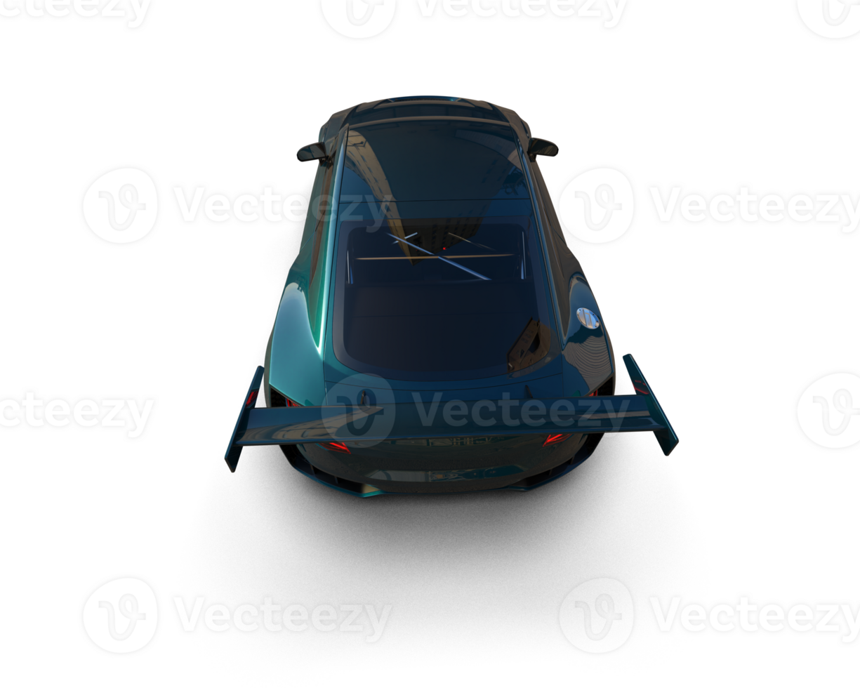 Realistic sport car isolated on background. 3d rendering - illustration png