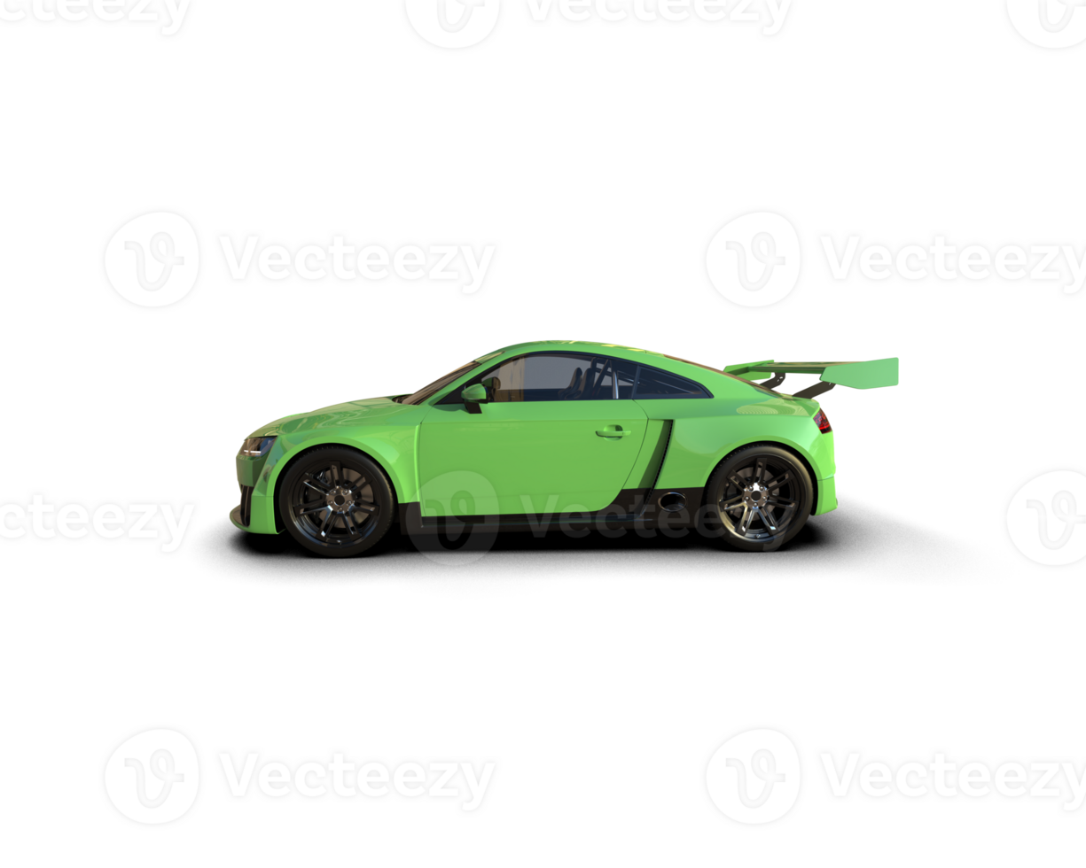Realistic sport car isolated on background. 3d rendering - illustration png