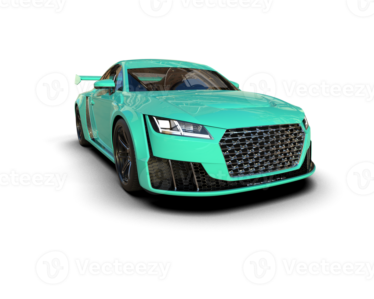Realistic sport car isolated on background. 3d rendering - illustration png