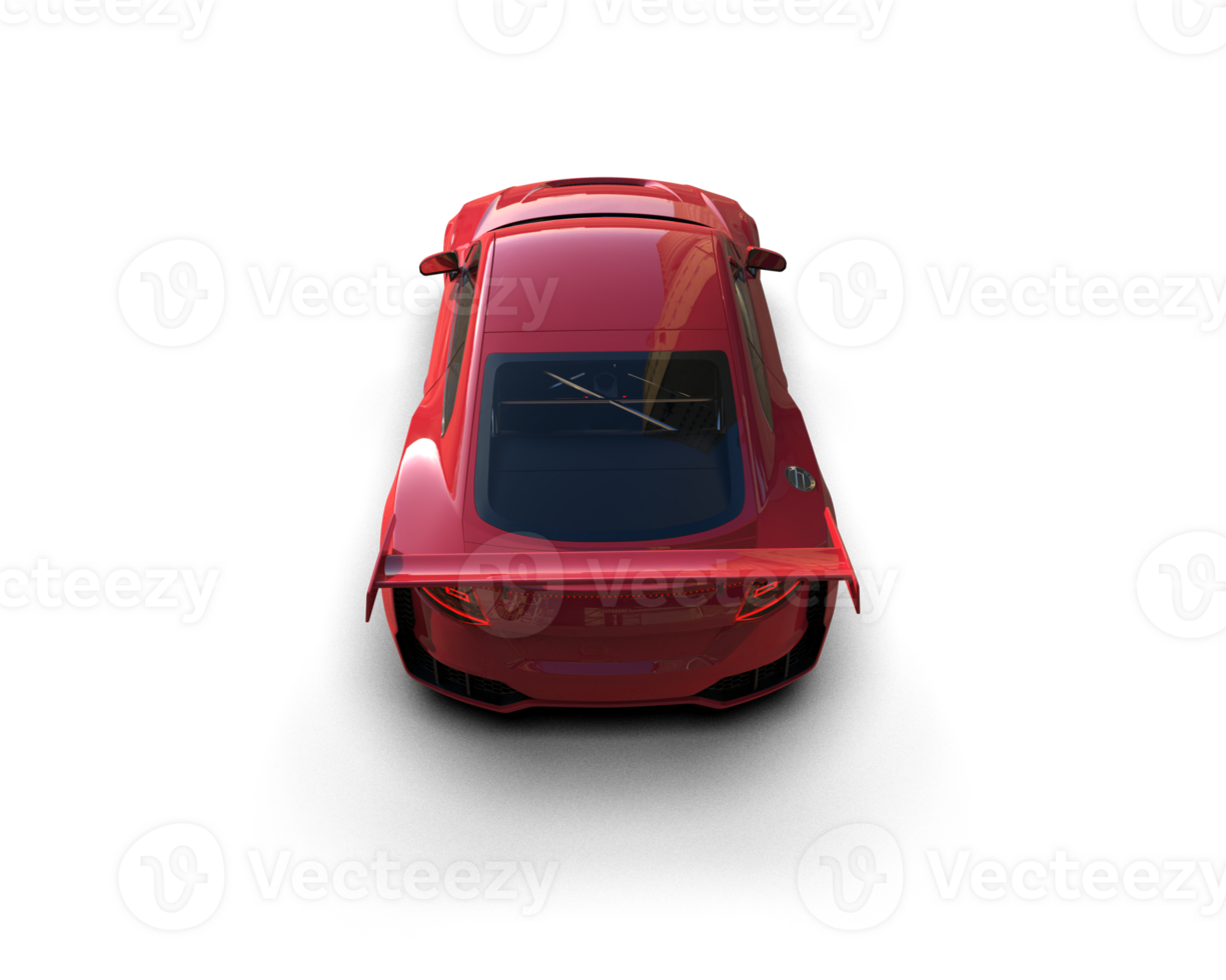 Realistic sport car isolated on background. 3d rendering - illustration png