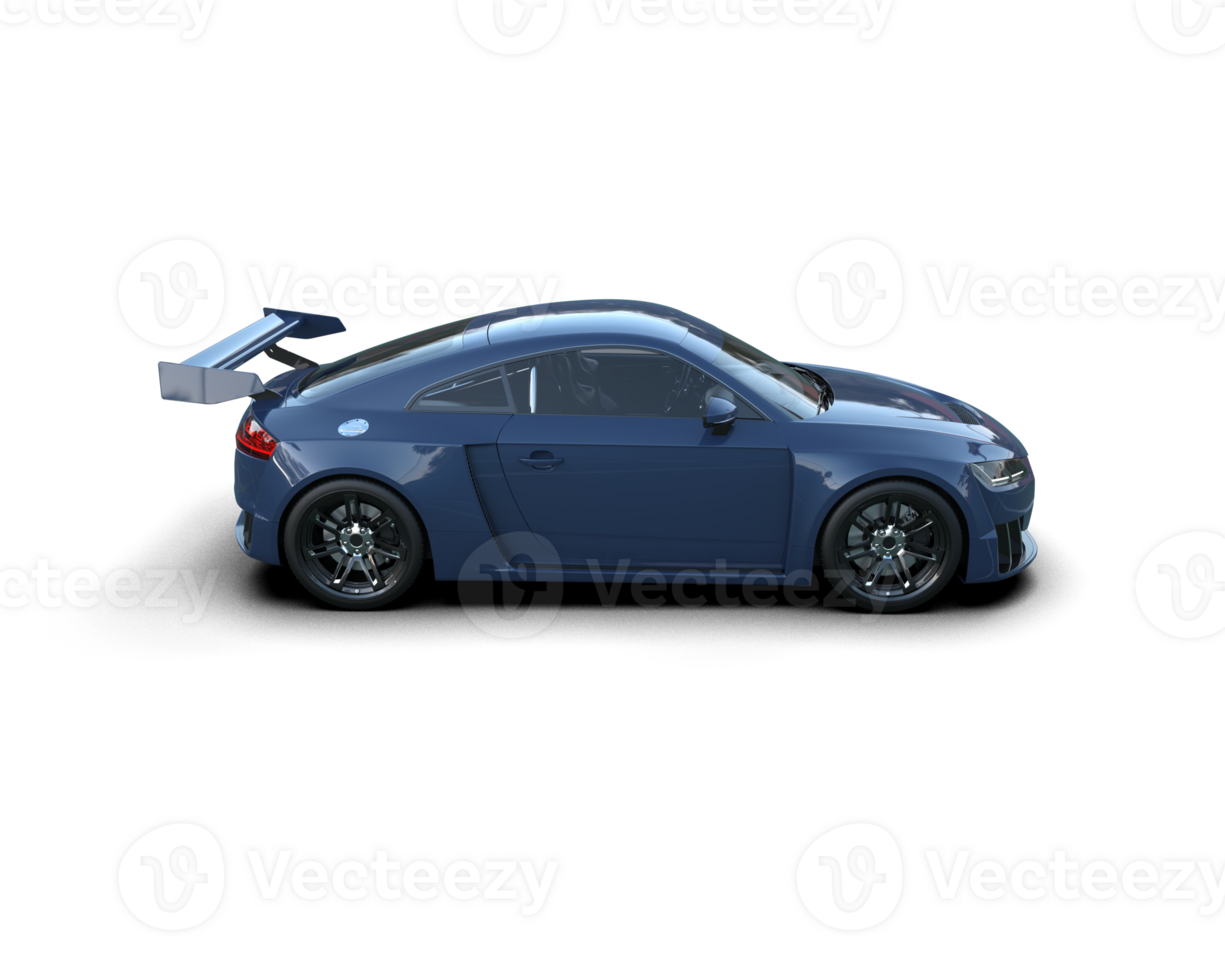 Realistic sport car isolated on background. 3d rendering - illustration png