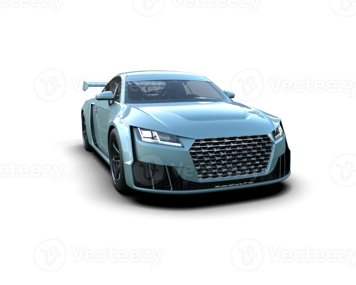 Realistic sport car isolated on background. 3d rendering - illustration png