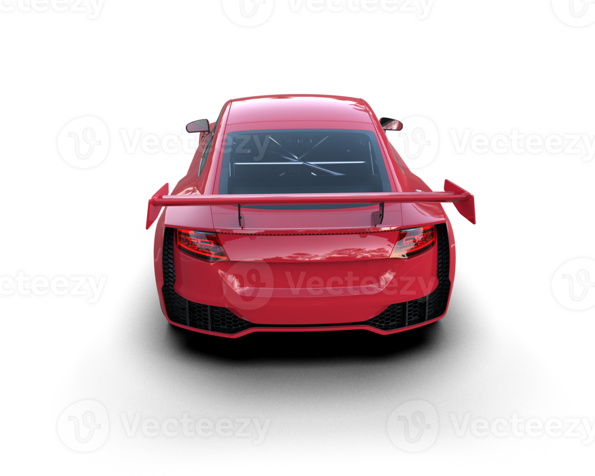 Realistic sport car isolated on background. 3d rendering - illustration png