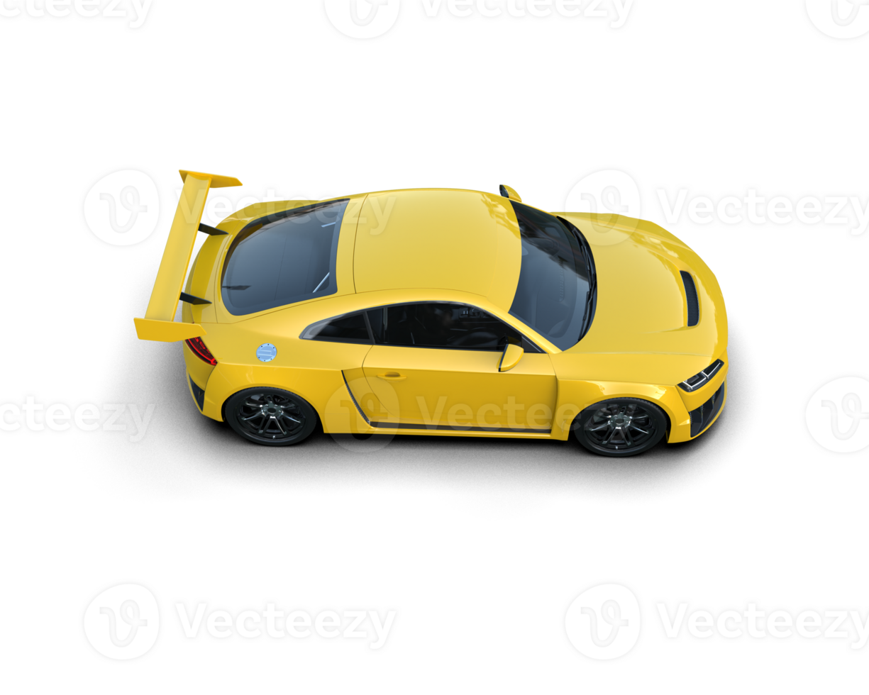 Realistic sport car isolated on background. 3d rendering - illustration png