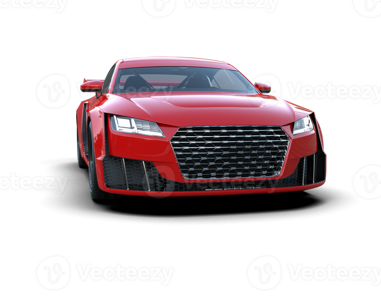 Realistic sport car isolated on background. 3d rendering - illustration png