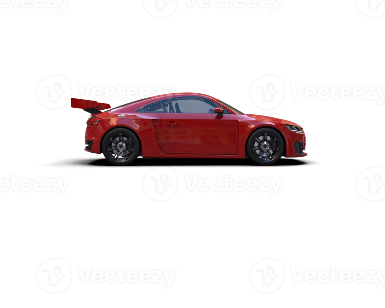Realistic sport car isolated on background. 3d rendering - illustration png