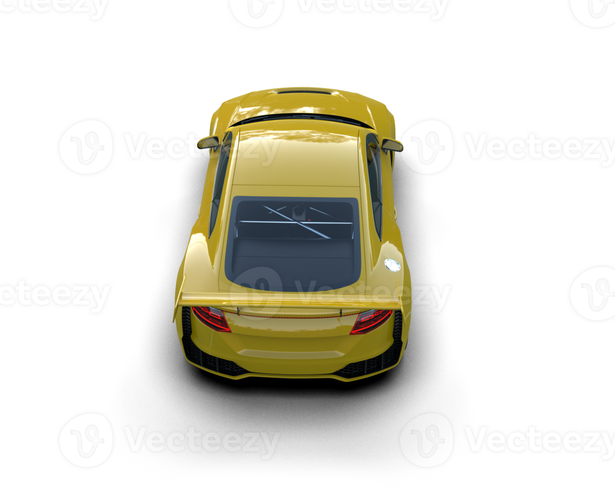 Realistic sport car isolated on background. 3d rendering - illustration png