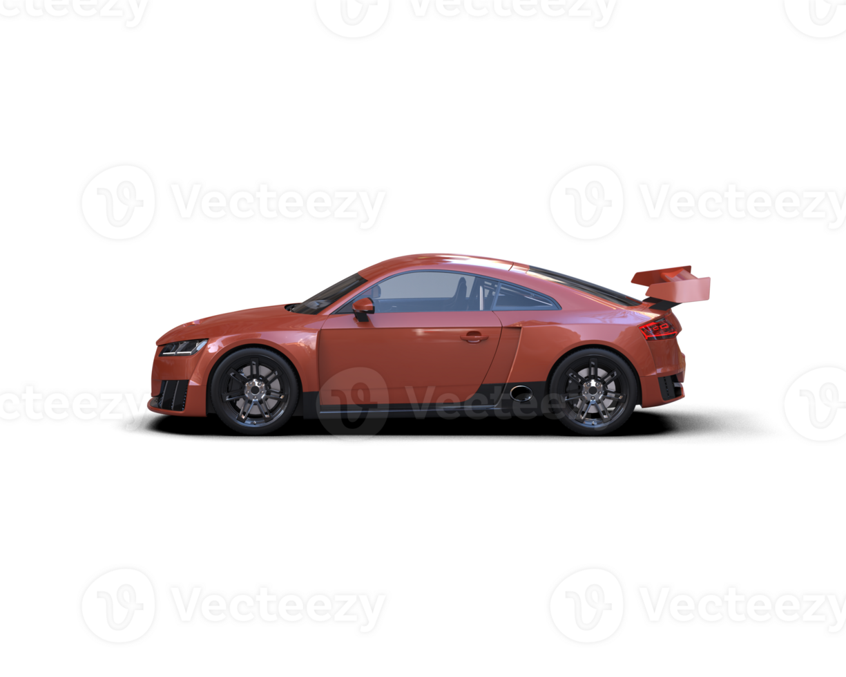 Realistic sport car isolated on background. 3d rendering - illustration png