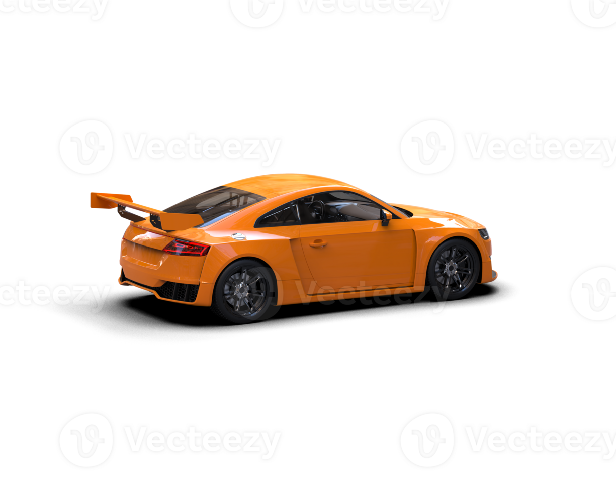 Realistic sport car isolated on background. 3d rendering - illustration png