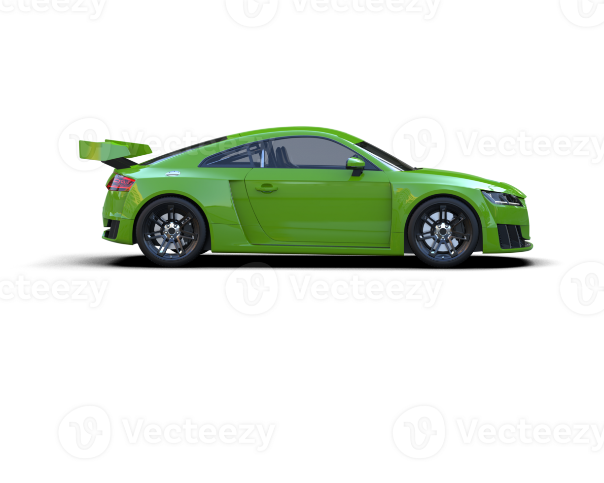 Realistic sport car isolated on background. 3d rendering - illustration png
